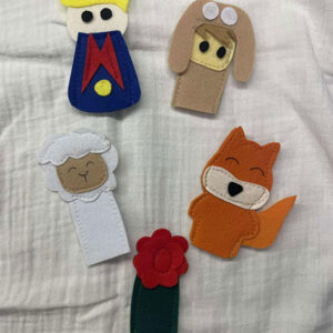 Υφασμάτινες δαχτυλόκουκλες με θέμα μικρός πρίγκιπας